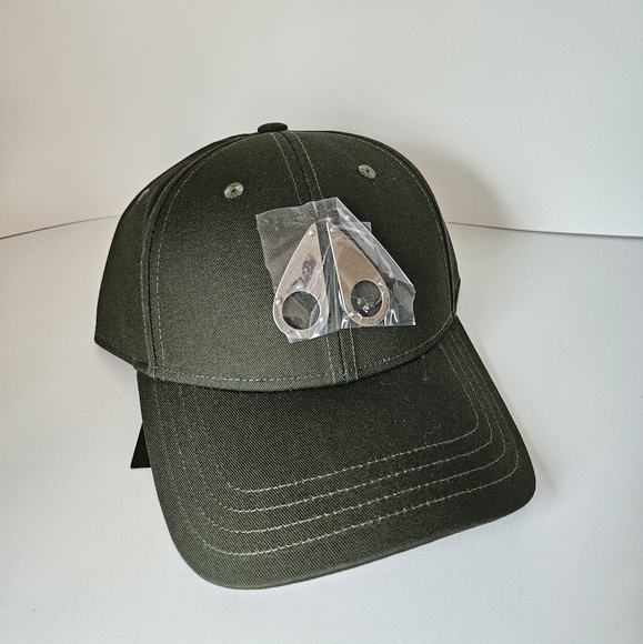 NEW Authentic Moose Knuckles LOGO ICON CAP BASEBALL HAT GREEN ADJUSTABLE UNISEX - Picture 3 of 7